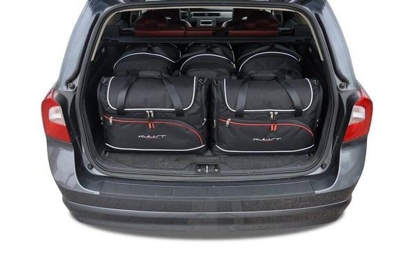 Torby Do Bagażnika Volvo Xc70 2007-2016 5Szt Kjust. Czarne torby podróżne KJUST, bez wzorów, z kauczuku. Za 1,553.00 zł.
