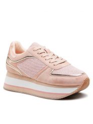 Clara Barson Sneakersy WS22266-01 Różowy. Czerwone obuwie sportowe damskie Clara Barson, ze skóry, bez zapięcia. Za 159.99 zł.
