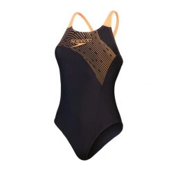 Damski kostium kąpielowy 1-częściowy Speedo Eco Medley Logo. Brązowe stroje jednoczęściowe Speedo, bez wzorów. Za 239.00 zł.