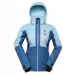 Kurtka damska narciarska Alpine Pro Reama 15.000. Niebieskie kurtki damskie Alpine Pro, na zimę, l, bez wzorów, z materiału, z kapturem. Za 629.00 zł.