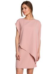 Stylove Sukienka w kolorze jasnoróżowym rozmiar: L. Różowe sukienki damskie Stylove, bez wzorów, bez ramiączek. Za 223.99 zł.