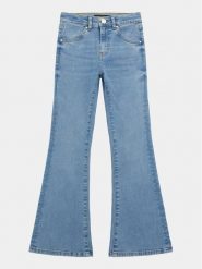 Guess Jeansy J3YA03 D52V0 Niebieski Regular Fit. Niebieskie jeansy dziewczęce Guess, z aplikacjami, z bawełny. Za 189.99 zł.