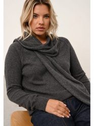 Perfect Cashmere Kaszmirowy szal "Spencer" w kolorze antracytowym - 200 x 30 cm rozmiar: onesize. Czarne szaliki damskie Perfect Cashmere, bez wzorów, z kaszmiru. Za 260.99 zł.