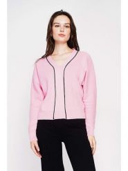 C& Jo Sweter w kolorze jasnoróżowym rozmiar: 42. Różowe swetry klasyczne damskie C& Jo, ze splotem, bez kołnierzyka. Za 122.38 zł.