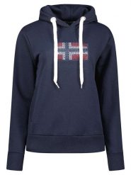 Geographical Norway Bluza "Goisette" w kolorze granatowym rozmiar: L. Niebieskie bluzy damskie Geographical Norway, l, bez wzorów, z kapturem. Za 114.71 zł.