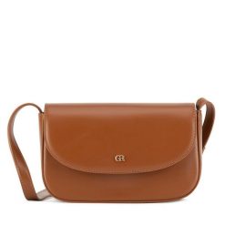 Torebka GINO ROSSI. Brązowe listonoszki damskie Gino Rossi, bez wzorów, bez dodatków. Za 179.99 zł.