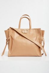 Torebka shopper TWINSET. Shopper bag Twinset Milano, bez wzorów, bez dodatków. W wyprzedaży za 671.20 zł.