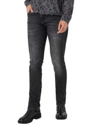 Timezone Dżinsy "Tahila" - Slim fit - w kolorze czarnym rozmiar: W26/L32. Czarne jeansy damskie Timezone, z podwyższonym stanem. Za 122.96 zł.