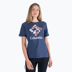 Koszulka trekkingowa damska Columbia Bluebird Day Relaxed. Niebieskie koszulki damskie Columbia, s, bez wzorów, bez kołnierzyka, bez ramiączek. Za 35.99 zł.