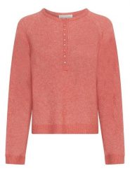 MOSS COPENHAGEN Sweter w kolorze pomarańczowo-jasnoróżowym rozmiar: S/M. Pomarańczowe swetry klasyczne damskie Moss Copenhagen, m, bez kołnierzyka. Za 214.95 zł.