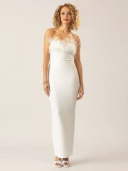 APART Sukienka w kolorze białym rozmiar: 38. Białe sukienki damskie Apart, bez wzorów, bez ramiączek. Za 282.99 zł.