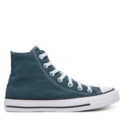 Trampki Converse. Zielone trampki damskie Converse, bez wzorów, bez zapięcia. Za 299.99 zł.