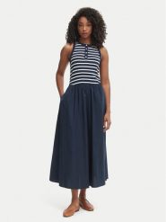 Tommy Hilfiger Sukienka codzienna WW0WW49628 Granatowy Regular Fit. Niebieskie sukienki damskie Tommy Hilfiger, bez wzorów, z bawełny, bez ramiączek. Za 649.99 zł.