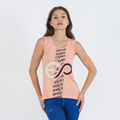 Top treningowy BUBLE z bawełny damski. Czerwone obuwie sportowe damskie ELPLAYER, z bawełny, bez zapięcia, na fitness i siłownię. Za 43.00 zł.