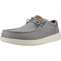 Buty HEY DUDE PAUL CANVAS Szary. Szare obuwie trekkingowe damskie Hey dude, z tkaniny, bez zapięcia. Za 278.99 zł.