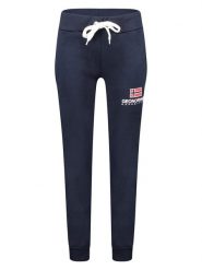 Geographical Norway Spodnie dresowe "Max" w kolorze granatowym rozmiar: M. Niebieskie spodnie dresowe damskie Geographical Norway, m, bez wzorów, z dresówki. Za 105.38 zł.