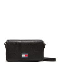 Tommy Jeans Torebka Tjw Must Flap Crossover AW0AW17553 Czarny. Czarne listonoszki damskie Tommy Jeans, bez wzorów, z jeansu, bez dodatków. Za 219.99 zł.