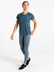 Dare 2b Koszulka sportowa "Corral Tee" w kolorze granatowym rozmiar: 34. Niebieskie koszulki sportowe damskie Dare 2b, bez wzorów, z materiału, bez ramiączek, outdoorowe. Za 48.39 zł.