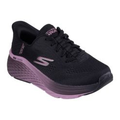 Buty do biegania damskie SKECHERS Max Cushioning Elite 2.0. Czarne obuwie sportowe damskie Skechers, bez zapięcia, do biegania. Za 449.99 zł.