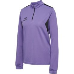 Damska bluza z zamkiem błyskawicznym Hummel Authentic. Fioletowe bluzy damskie Hummel, l, bez wzorów, z poliesteru, bez kaptura. Za 249.00 zł.