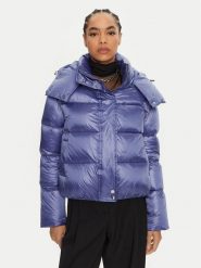 Patrizia Pepe Kurtka puchowa 2O0050 A9M0 Fioletowy Regular Fit. Fioletowe kurtki damskie Patrizia Pepe, m, bez wzorów, z puchu, bez kaptura. Za 1,539.00 zł.