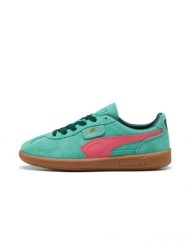 Tenisówki Puma Model Palermo Kolor Niebieski. Zielone trampki damskie Puma, bez wzorów, z dresówki, bez zapięcia. Za 303.15 zł.