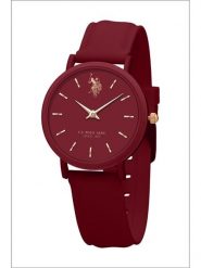 U.S. Polo Assn. Zegarek kwarcowy w kolorze bordowym rozmiar: onesize. Czerwone, analogowe zegarki damskie U.S. Polo Assn., ze stali. Za 113.99 zł.