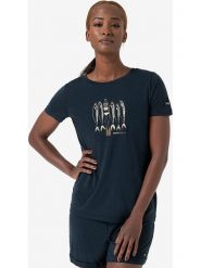 Super.natural Koszulka "Copper Sardine" w kolorze granatowym rozmiar: S. Niebieskie koszulki damskie super.natural, s, bez wzorów, z wełny, bez kołnierzyka, bez ramiączek. Za 152.99 zł.