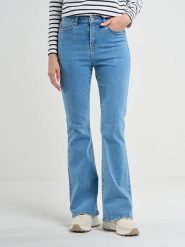 BIG STAR Dżinsy - Bootcut fit - w kolorze niebieskim rozmiar: W32/L30. Niebieskie jeansy damskie Big Star, z podwyższonym stanem. Za 149.31 zł.