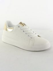 Sixth Sens Sneakersy "Sixth Sense" w kolorze złoto-białym rozmiar: 37. Białe obuwie sportowe damskie Sixth Sens, bez zapięcia. Za 87.81 zł.