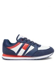 Tommy Hilfiger Sneakersy T3X9-33664-1269Y Granatowy. Niebieskie buty sportowe chłopięce Tommy Hilfiger, ze skóry, bez zapięcia. Za 239.99 zł.