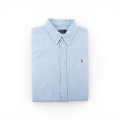Second life - Koszula damska Polo Ralph Lauren uniwersalna - Jak nowy. Niebieskie koszule damskie Ralph Lauren, l, bez wzorów, z materiału, eleganckie, bez kołnierzyka, bez ramiączek. Za 170.36 zł.