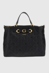 GUESS Czarna torebka Izzy Peony Girlfriend. Czarne torebki klasyczne damskie Guess, bez dodatków. W wyprzedaży za 567.99 zł.