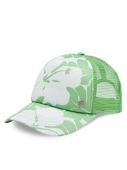 Roxy Czapka z daszkiem ERJHA04268 Zielony. Zielone czapki z daszkiem damskie Roxy, bez wzorów, z materiału. Za 79.99 zł.