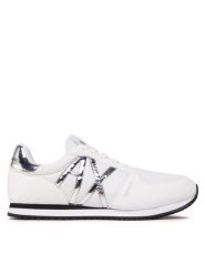 Armani Exchange Sneakersy XDX031 XV137 M696 Biały. Białe obuwie sportowe damskie Armani Exchange, z materiału, bez zapięcia. Za 379.99 zł.