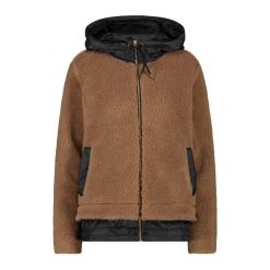 Kurtka z kapturem wooltech damska CMP. Czarne kurtki damskie CMP, xl, bez wzorów, z syntetyku, z kapturem. Za 532.30 zł.