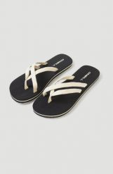 Japonki plażowe damskie O'Neill Ditsy Strap Bloom. Brązowe klapki damskie O'Neill, z aplikacjami, z gumy, bez obcasa, bez zapięcia. Za 164.25 zł.