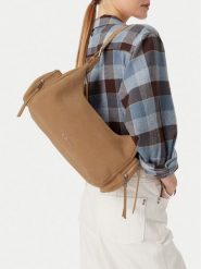 Badura Torebka EO-LA323-2736 Beżowy. Brązowe listonoszki damskie Badura, bez wzorów, ze skóry, bez dodatków. Za 399.99 zł.