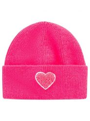 Zwillingsherz Czapka "Heart" w kolorze różowym rozmiar: onesize. Różowe czapki damskie Zwillingsherz, bez wzorów, z materiału. Za 134.95 zł.