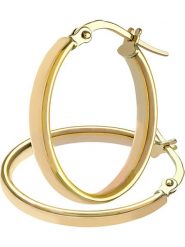 Rinani Złote kolczyki-kreole rozmiar: onesize. Żółte kolczyki damskie Rinani, złote. Za 502.76 zł.