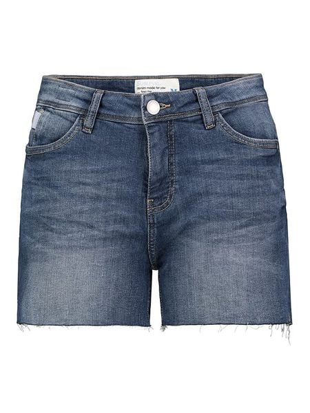 Sublevel Szorty dżinsowe w kolorze granatowym rozmiar: XS. Niebieskie szorty damskie Sublevel, z aplikacjami, ze skóry. Za 74.45 zł.