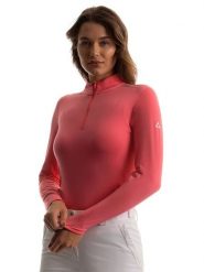 Fischer Koszulka funkcyjna w kolorze czerwonym rozmiar: XS. Czerwone koszulki damskie FISCHER, xs, bez wzorów, z materiału, bez kołnierzyka, bez ramiączek. Za 96.37 zł.