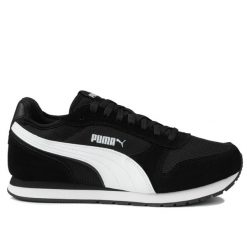 Sneakersy unisex ST MILER PUMA Black White. Białe obuwie sportowe casual damskie Puma, z materiału, bez zapięcia. Za 229.00 zł.