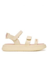 Calvin Klein Sandały V3A2-83250-0326 Beżowy. Brązowe sandały dziewczęce Calvin Klein, ze skóry, bez obcasa, bez zapięcia. Za 479.99 zł.