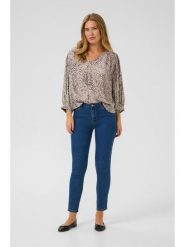 Kaffe Bluzka w kolorze beżowym rozmiar: 42. Brązowe bluzki damskie Kaffe, bez wzorów, bez kołnierzyka, bez ramiączek. Za 126.15 zł.