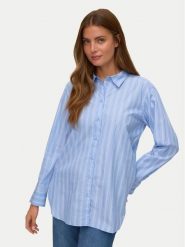 Vero Moda Koszula Elina 10336329 Niebieski Loose Fit. Niebieskie koszule damskie Vero Moda, l, bez wzorów, z bawełny, bez kołnierzyka, bez ramiączek. Za 169.99 zł.