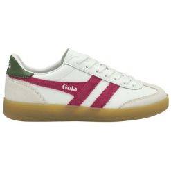 Skórzane sneakersy dla kobiet Gola Viper. Białe obuwie sportowe casual damskie Gola, bez zapięcia. Za 427.50 zł.