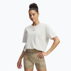 Koszulka damska Under Armour Project Rock Campus. Białe bluzki damskie Under Armour, xs, bez wzorów, rockowe, bez kołnierzyka, bez ramiączek. Za 159.99 zł.