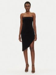 NORMA KAMALI Sukienka koktajlowa KK4223PL949001 Czarny Slim Fit. Czarne sukienki damskie Norma Kamali, bez wzorów, z syntetyku, wizytowe, bez ramiączek. Za 519.99 zł.