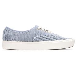 Buty do chodzenia dla dorosłych Vans Comfycush Authentic trampki. Niebieskie obuwie sportowe casual damskie Vans, bez zapięcia. Za 165.00 zł.